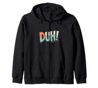 Celebrate Wit with this Duh Speech Graphic Zip Hoodie