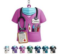 Celebrate Your Favorite Nurse with This Nurse Keychain, Custom Nurses Keychain Acrylic Ornament,Personalized Healthcare Workers Key Chain Keepsake Gift