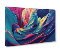 Celebrated Modern Abstract Art Canvas Print | Gallery Wrapped 30mm Frame Wall Art | 30x20 inches | Ready to Hang | Abstract Picture | Living Room Bedroom Lounge Office