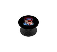 Celebrating 250th Chill 4th July US Flag Seals Patriotic PopSockets Adhesive PopGrip