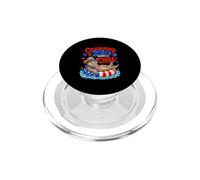 Celebrating 250th Chill 4th July US Flag Seals Patriotic PopSockets PopGrip for MagSafe