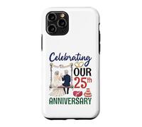 Celebrating 25th Anniversary Married Couple Swing Together Case for iPhone 11 Pro
