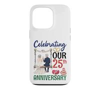 Celebrating 25th Anniversary Married Couple Swing Together Case for iPhone 13 Pro