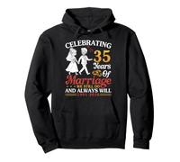 Celebrating 35 Years Of Marriage We Still Do 1991 To 2026 Pullover Hoodie