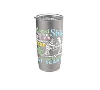 Celebrating 37 Years Board The Ship Anniversary Cruise Trip Stainless Steel Insulated Tumbler