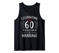 Celebrating 60 Years of Marriage 60th Wedding Anniversary Tank Top