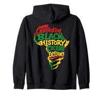 Celebrating Black History Culture Excellence African Pride Zip Hoodie