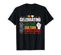 Celebrating Black History Month Culture women men excellence T-Shirt