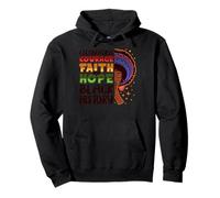 Celebrating Courage Faith Hope Black History Women Girls Luv Pullover Hoodie