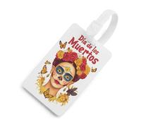 Celebrating Dia De Los Muertos Woman Luggage Tags for Suitcases Handbag Tag Labels Travel Accessories Privacy Cover ID Label