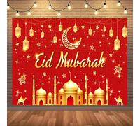 Celebrating Eid al Fitr with background banners of the Ramadan Karim party, 210X150cm