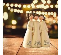 Celebrating Friendship Gifts,Memorial Friendship Sisters Friends Sculpture Decoration,We'll Be Friends Angels Figurines Forever My Friend Sympathy Gifts for Women Girls (C)
