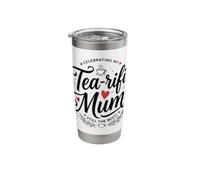 Celebrating Mum Tea Lover Brew Aesthetic Art Stainless Steel Insulated Tumbler