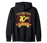 Celebrating My 10th Liver Transplant Anniversary Shirt Zip Hoodie
