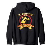 Celebrating My 2nd Lung Transplant Anniversary Zip Hoodie