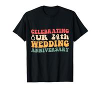 Celebrating Our 24th Wedding Anniversary 24 Year of Marriage T-Shirt