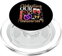 Celebrating Our First Anniversary Marriage Couple Matching PopSockets PopGrip for MagSafe