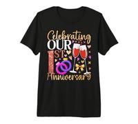 Celebrating Our First Anniversary Marriage Couple Matching Premium T-Shirt