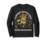 Celebrating Our Roots Hispanic Heritage Month Frog. Long Sleeve T-Shirt