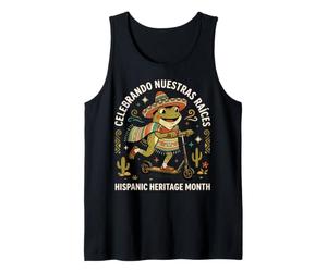 Celebrating Our Roots Hispanic Heritage Month Frog. Tank Top