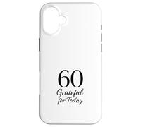 Celebrating Sixty Elegant Birthday Design Case for iPhone 16 Plus