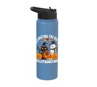 Celebrating The Best of Hallothanksmas Stainless Steel Insulated Water Bottle