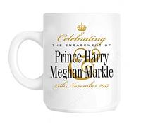 Celebrating The Engagement of Prince Harry an Megan Markle Novelty Fun Mug