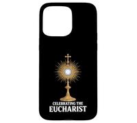 Celebrating the Eucharist Catholic Monstrance Case for iPhone 15 Pro Max