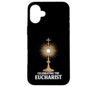 Celebrating the Eucharist Catholic Monstrance Case for iPhone 16 Plus