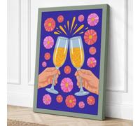 Celebration and Knowledge Canvas Wall Art Print 18x12 Inch