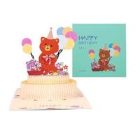 Celebration Bear 3D Pop Up Birthday Card