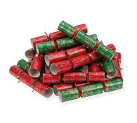 Celebration Crackers 10" Swirling Holly Catering Christmas Crackers Bulk Pack - FSC Mix Box of 200 with Fun Games for Restaurants, Hotels & Schools