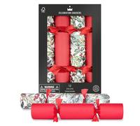 Celebration Crackers 12 x 12 Christmas Crackers - Christmas Sprig Family Cube with Fun Eco-Friendly Gifts - FSC Recyclable Packaging