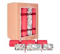 Celebration Crackers - 12 x 12-Inch Kraft Cube Eco Christmas Crackers - Christmas Sprig Mixed Design, FSC Certified, Reusable Metal Gifts, Recyclable Packaging