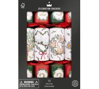 Celebration Crackers Eco Friendly Deluxe Christmas Crackers - Tray of 12 x 12 Inch - Luxury Deluxe Christmas Cracker - FSC Mix - 12 Days