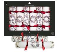 Celebration Crackers Natural Wreath Luxury Christmas Crackers - 8x 14 Inch - FSC Mix Eco Super Deluxe Crackers - Recyclable Packaging, Metal Gifts, Sustainable Celebration