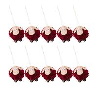 Celebration Fish Sheep Hangings Festival Season Plush Felt Sheep Chains for Intimate Christmas Scene, Pack of 10