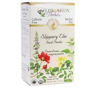 Celebration Herbals Slippery Elm Bark Powder Loose Pack Tea Caffeine Free, 40g