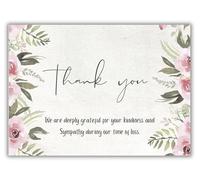 Celebration of life Funeral thank you cards with envelopes acknowledgment memorial Sympathy Thank you Cards20 Celebration of life Funeral thank you cards with envelopes acknowledgment memorial