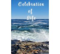 Celebration of Life: Memorial Guest Book - Crashing Ocean Wave on Granite Shoreline: New England Shoreline Themes Condolence & Remembrance Registry for Funerals, Memorials & Celebrations of Life
