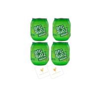 Celebration Spirits Big Sipz Classic Lime Margarita | 4 Pack | 14% ABV Pre-mixed Cocktails | Includes 2x Celebration Spirits Beer Mats (800ml, Lime)