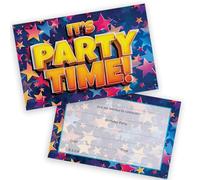 Celebration Stars Party Invitations Men Women - 20 Pack - Adults Birthday Invitations for Friends Family A6 Party Invites Invitation Cards with Folding Envelopes