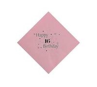 Celebration Station 3 Ply 16Th Birthday Napkins Pink (One Size)