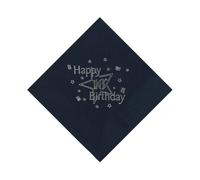 Celebration Station Age16/16th Birthday Napkins - BLACK