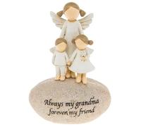 celebrationgiftsforall Always My Grandma Forever My Friend Sentimental Pebble Ornament incl With Love Sentiment Keepsake Wallet Card