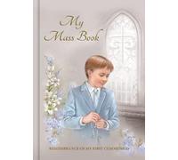 celebrationgiftsforall Boy Hardback First Holy Communion Mass Book with Prayer Card/Bookmark
