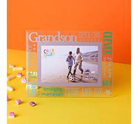 Celebrations 6" x 4" Cheerful Glass Photo Frame - Grandson