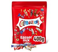 Celebrations Chocolate Easter Pouch, 350g, Assorted Pouch with Mini Chocolate Bars & Biscuits, Including Malteser Mini Bunnies, Perfect Gift, Ideal for Easter Egg Hunt