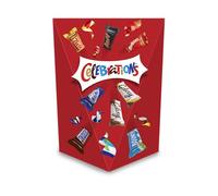 Celebrations Chocolate Multipack Pop Box 163g - Assorted Chocolates, Bars & Sweets Variety Pack with Mars, Twix, Snickers, Bounty & Galaxy, Milk Chocolate Bars, Ideal for Gifting, Snacks or Hamper