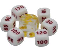 Celebrations Clear w/ Yellow & White (small) Dice
